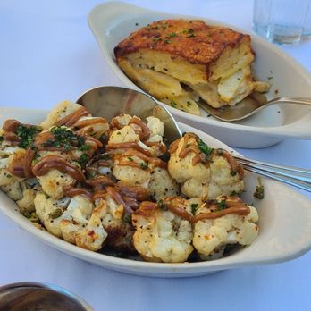 Cole's Chop House - Potato gratin and cauliflower, which was a bit bland - Steakhouses Near Me - Napa, California