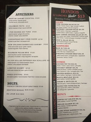Menu photo 4 Hondo's Glen Allen, VA