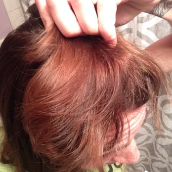 Very Orange Brassy Ombre Day After Color Before Ever Washing Hair