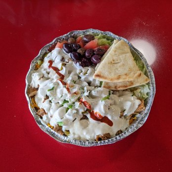 The Halal Guys - Spicy chicken platter. - Halal Near Me - Chamblee, Georgia