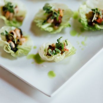 Joshua Charles Catering - Smoked bean lettuce wrap appetizers. - Caterers Near Me - Berkeley, California