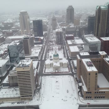 Gateway Arch - Snowy day - Landmarks & Historical Buildings Near Me - St. Louis, Missouri