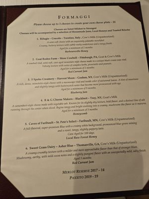 Menu photo 2 Palladio Restaurant Barboursville, VA