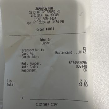 Jamaica Hut - The expected price for quality Jamaican - Caribbean Near Me - Augusta, Georgia
