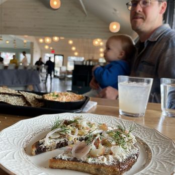 Goodfire Tasting Room and Kitchen - Smoked Fish Tartine - Breweries Near Me - Freeport, Maine
