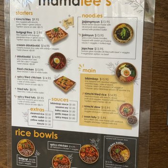 Mama Lee's Korean Kitchen - Menu - Korean Near Me - Toronto, Ontario