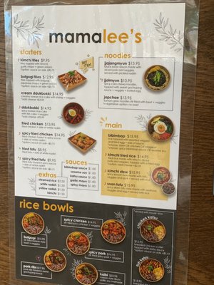 Menu photo 2 Mama Lee's Korean Kitchen Toronto, ON