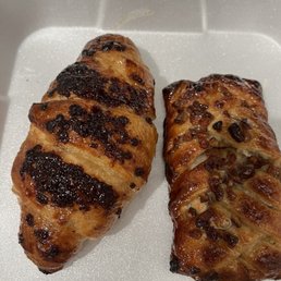Nutella croissant and pecan danish Nutella croissant and pecan danish