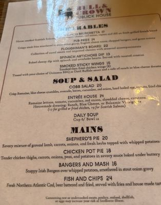 Menu photo 3 Bull & Crown Publick House St Augustine, FL