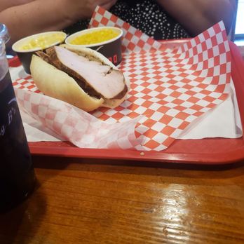 Big B's Texas BBQ - Turkey sandwich, mac and cheese and creamed corn. - Barbeque Near Me - Henderson, Nevada Big B's Texas BBQ - Turkey sandwich, mac and cheese and creamed corn. - Barbeque Near Me - Henderson, Nevada