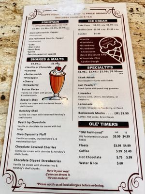 Menu photo 1 Whitley Pharmacy Deli Cassville, MO