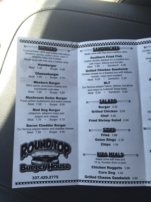 Menu photo 5 Roundtop Burger House Westlake, LA Menu photo 5 Roundtop Burger House Westlake, LA