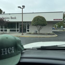 Mechanics Bank - Mechanics Bank of Gilroy and my company logo on my hat.