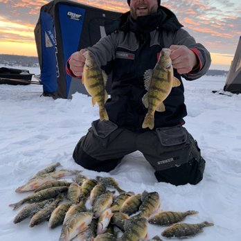 Lagoona Guide Service - Ice fishing Big Stone Lake jumbo perch. - Fishing Near Me