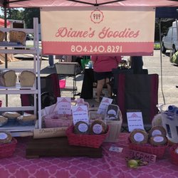 Colonial Heights Farmers Market - Diane's Goodies offers a variety of fresh-baked treats, all made from scratch! Stop by Booth G or message to place your order!