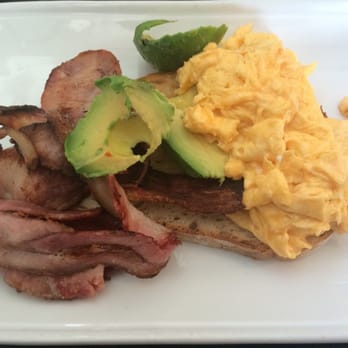 Porter Republic - Bacon & scramble in toast with avo - Coffee & Tea Near Me - San Remo, VIC