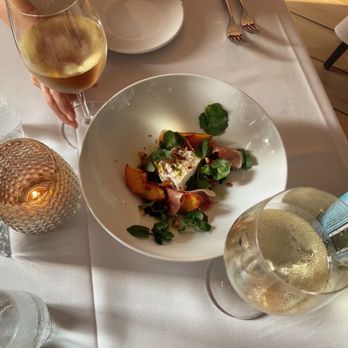 Revival - Burrata Peach Salad - Southern Near Me - Charleston, South Carolina