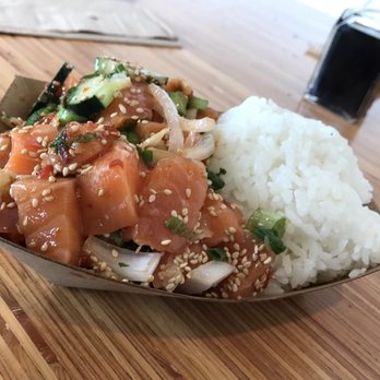 Poke-Poke - Shiso salmon (large) - Seafood Near Me - Austin, Texas Poke-Poke - Shiso salmon (large) - Seafood Near Me - Austin, Texas