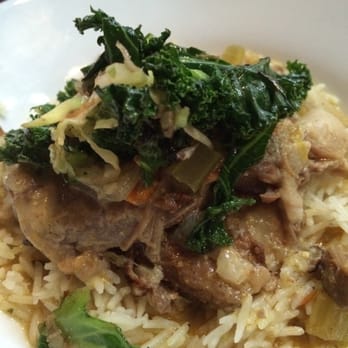 Mr Pollo - July 18, 2014 Course 3: Caribbean curry braised lamb with rice, kale and cabbage. - New American Near Me - San Francisco, California Mr Pollo - July 18, 2014 Course 3: Caribbean curry braised lamb with rice, kale and cabbage. - New American Near Me - San Francisco, California