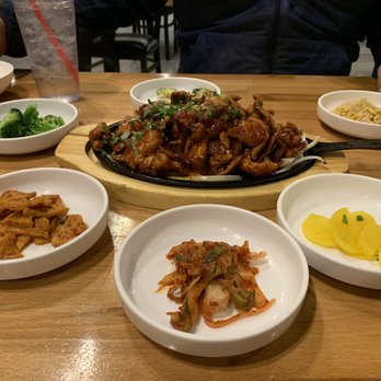 Koreatown - Spicy pork bulgogi and banchan (side plates) AHMAZING! - Korean Near Me - Mesa, Arizona Koreatown - Spicy pork bulgogi and banchan (side plates) AHMAZING! - Korean Near Me - Mesa, Arizona