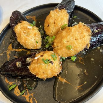 Grand Neptune - Deep fried eggplants with shrimp paste - Seafood Near Me - Burnaby, British Columbia Grand Neptune - Deep fried eggplants with shrimp paste - Seafood Near Me - Burnaby, British Columbia