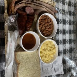 Tuttle's Grocery & Market - Lean brisket, sausage, pinto beans, Mac & cheese!