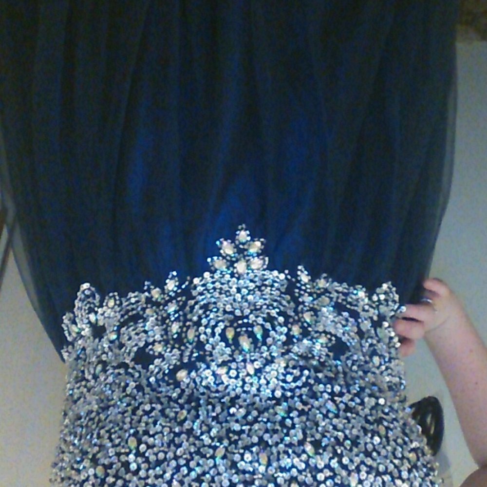 David's Bridal - The front is fully beaded and sparkles wonderfully ! - Bridal Near Me - Pineville, North Carolina David's Bridal - The front is fully beaded and sparkles wonderfully ! - Bridal Near Me - Pineville, North Carolina