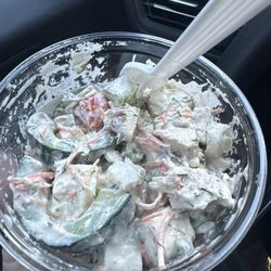 Westside Market NYC - Mediterranean chicken salad for a quick snack- $8.99.