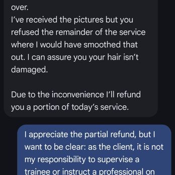 Styles by Kiara - She puts the blame on me. True supervision in cosmetology requires active observation. If she didn't notice the lack of a cap. - Hair Salons Near Me - Belleville, New Jersey