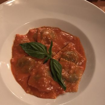 The Original Caffe Boa - Mushroom Ravioli with tomato cream sauce - New American Near Me - Tempe, Arizona