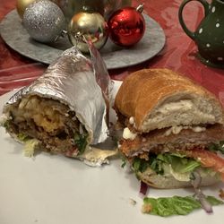 Sunset Bistro - Lamb Shawarma and Pork Schnitzel