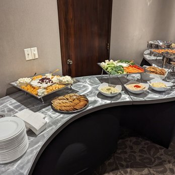 Courtyard by Marriott Grand Rapids Downtown - Appetizer Station catered private event at Courtyard Marriott GR - January 2023 - Hotels Near Me - Grand Rapids, Michigan