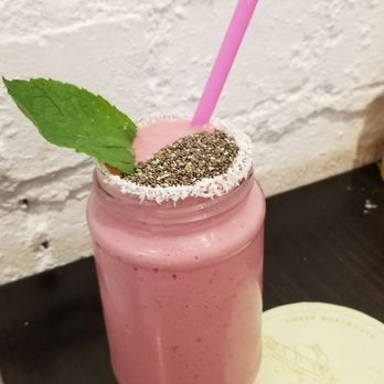 Tinker - peanut butter and raspberry smoothie - Coffee & Tea Near Me - Northcote, VIC