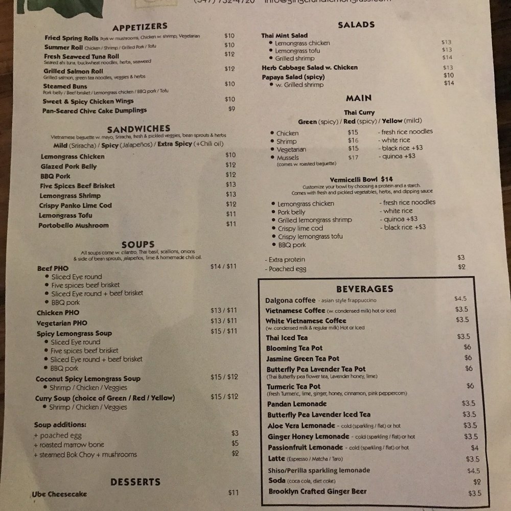 Ginger and Lemongrass - Main menu - Vietnamese Near Me - Whitestone, New York Ginger and Lemongrass - Main menu - Vietnamese Near Me - Whitestone, New York