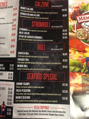 Menu photo 8 Memo’s Pizza Zebulon, NC
