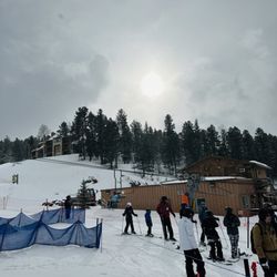 Angel Fire Resort - Back of the hotel-ski area