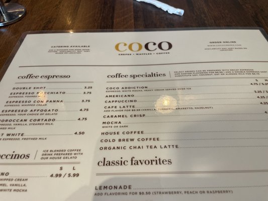 Menu photo 5 Coco Crepes, Waffles & Coffee - Fulshear Fulshear, TX Menu photo 5 Coco Crepes, Waffles & Coffee - Fulshear Fulshear, TX