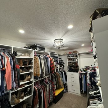 Encore Electric - Master closet after some updated lighting - Electricians Near Me