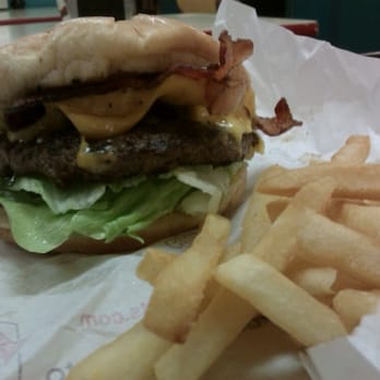 Nation's - Bacon cheeseburger + fries - Burgers Near Me - Fremont, California