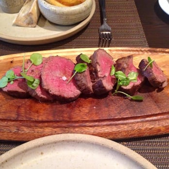 Cail Bruich West - Chateaubriant at Cail Bruich served medium rare - Scottish Near Me - Glasgow, GLG