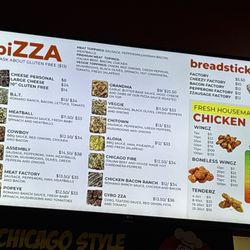 ZZA Factory - Menu 2 as of 6/3/25