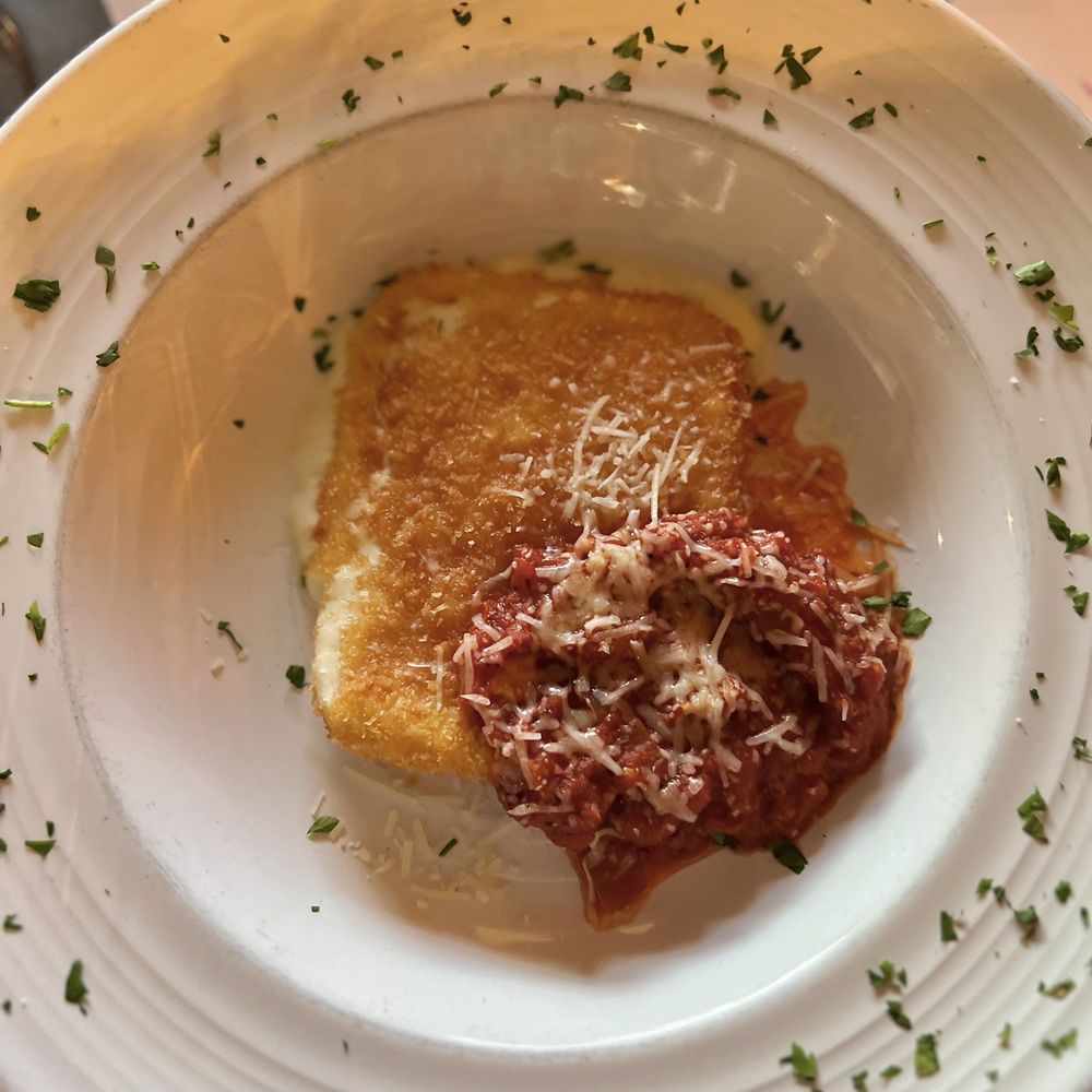 Cafe Della Via - Fried mozzarella app - Italian Near Me - Cayucos, California Cafe Della Via - Fried mozzarella app - Italian Near Me - Cayucos, California