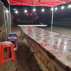 Tacos Elsy's - Sitting area for food truck.