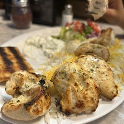 Sactown Kabob - Chicken Souvlak - tried to take a nice pic but my 10yr old was too hungry to wait . Mashallah delicious!!