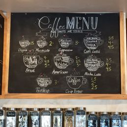 menus on a blackboard menus on a blackboard