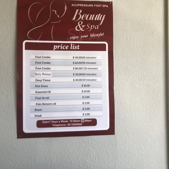 Acupressure Foot Spa - price list - Massage Therapy Near Me - Moreno Valley, California Acupressure Foot Spa - price list - Massage Therapy Near Me - Moreno Valley, California