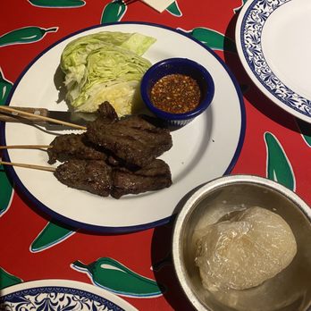 Wild Rose Northern Thai Eats - Beef skewers - Thai Near Me - Bend, Oregon Wild Rose Northern Thai Eats - Beef skewers - Thai Near Me - Bend, Oregon
