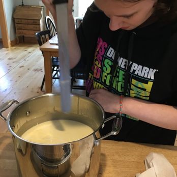 Two Goats School of Cheesemaking - Cutting the curds - Cooking Classes Near Me