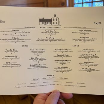 Swyft Restaurant - Menu (November 2025) - Bars Near Me - Kent, Connecticut