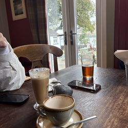 Old Inn - Talisker coffee & an IPA looking out at the Loch Harport!